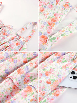 BERTHE™ - Summer Floral Puffy Corset Dress