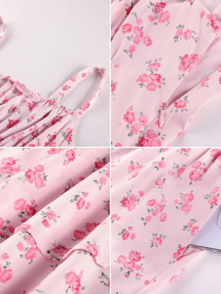 BERTHE™ - Summer Floral Puffy Corset Dress