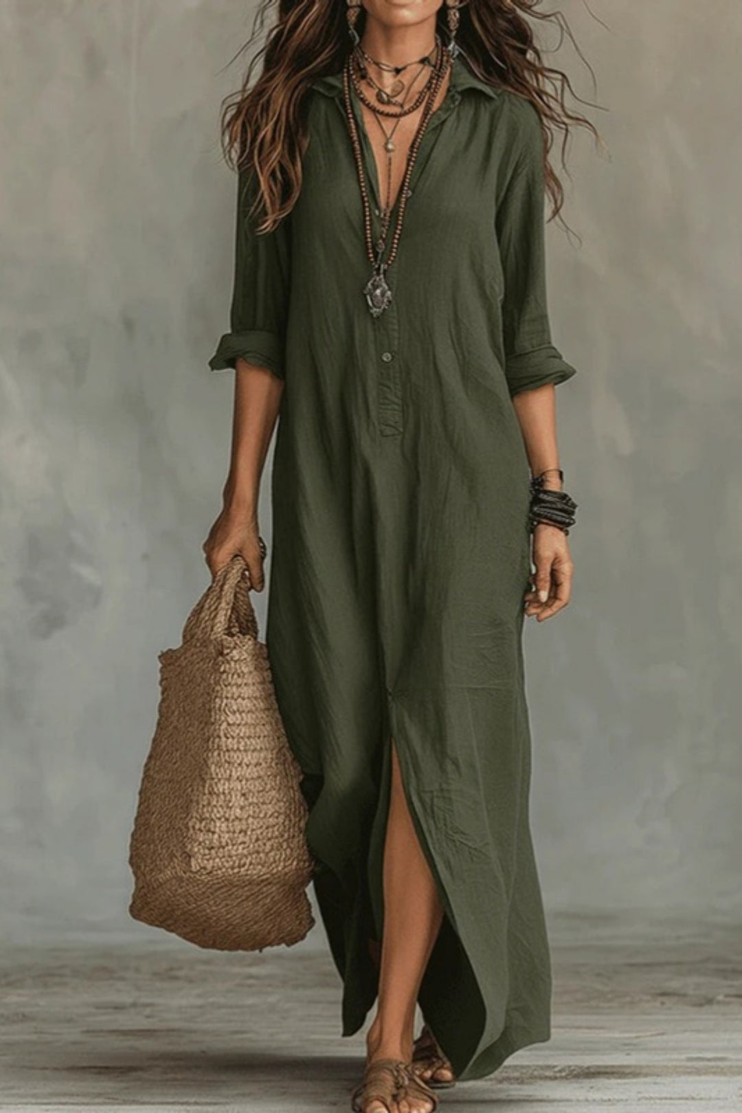 Rosalie Maxi Dress - Green