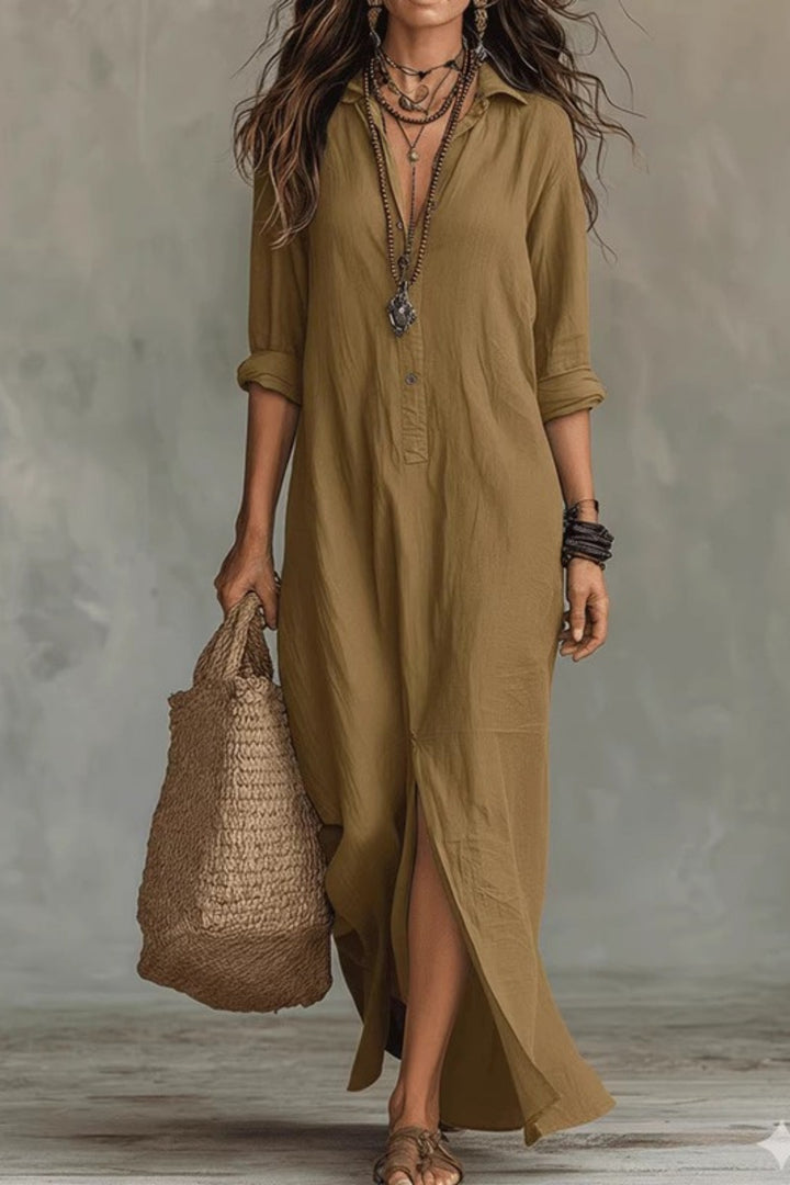 Rosalie Maxi Dress - Khaki