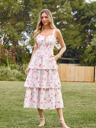 YVETTE™ - Summer Night Floral Wedding Dress