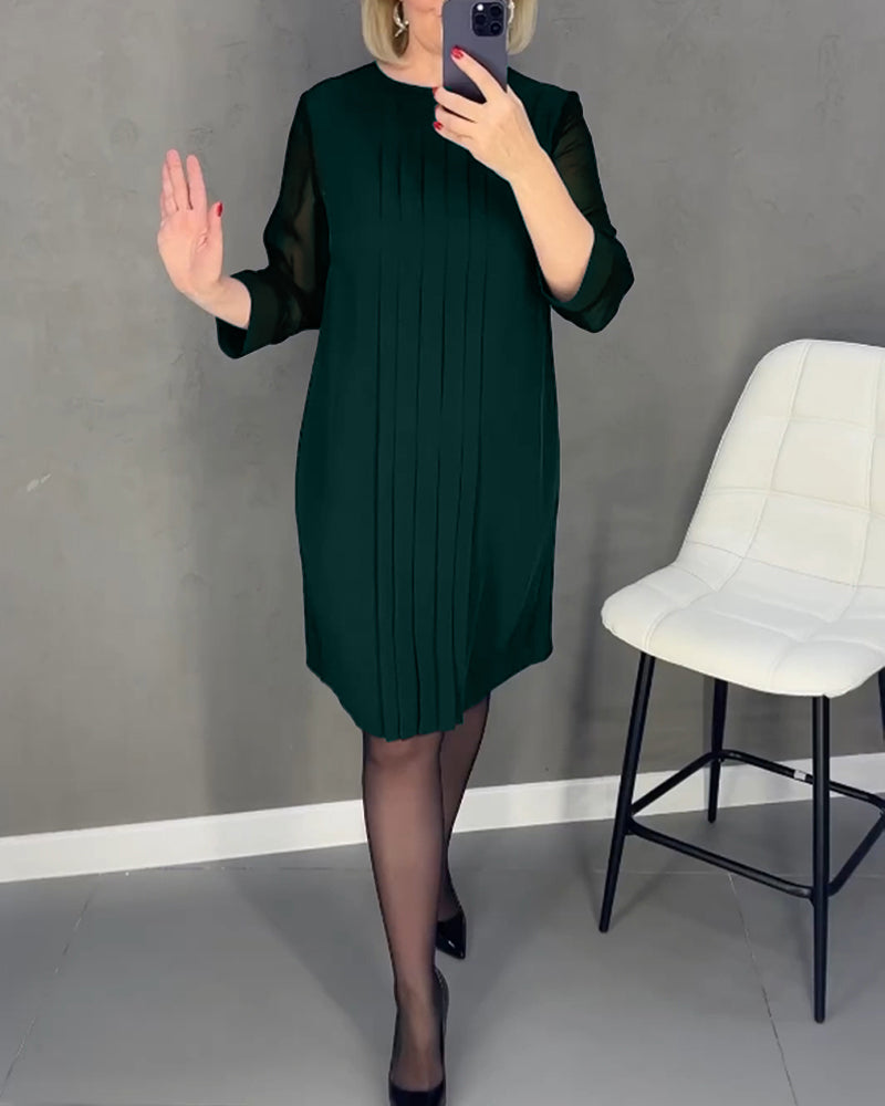 MARGOT™ - Elegant Pleated Dress