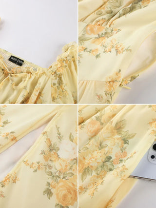Valentine's Day Front Slit Chiffon Pockets Dress