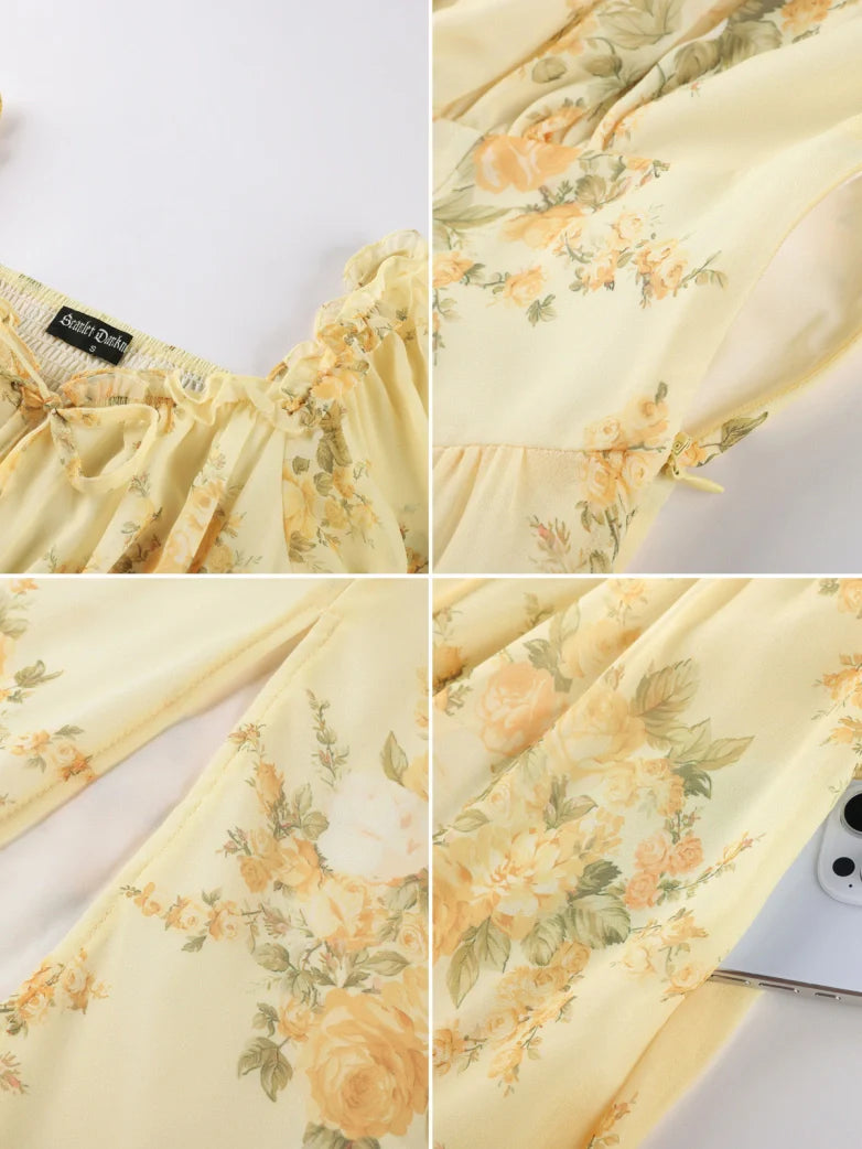 CLARISSE™ - Garden Tea Party Floral Dress