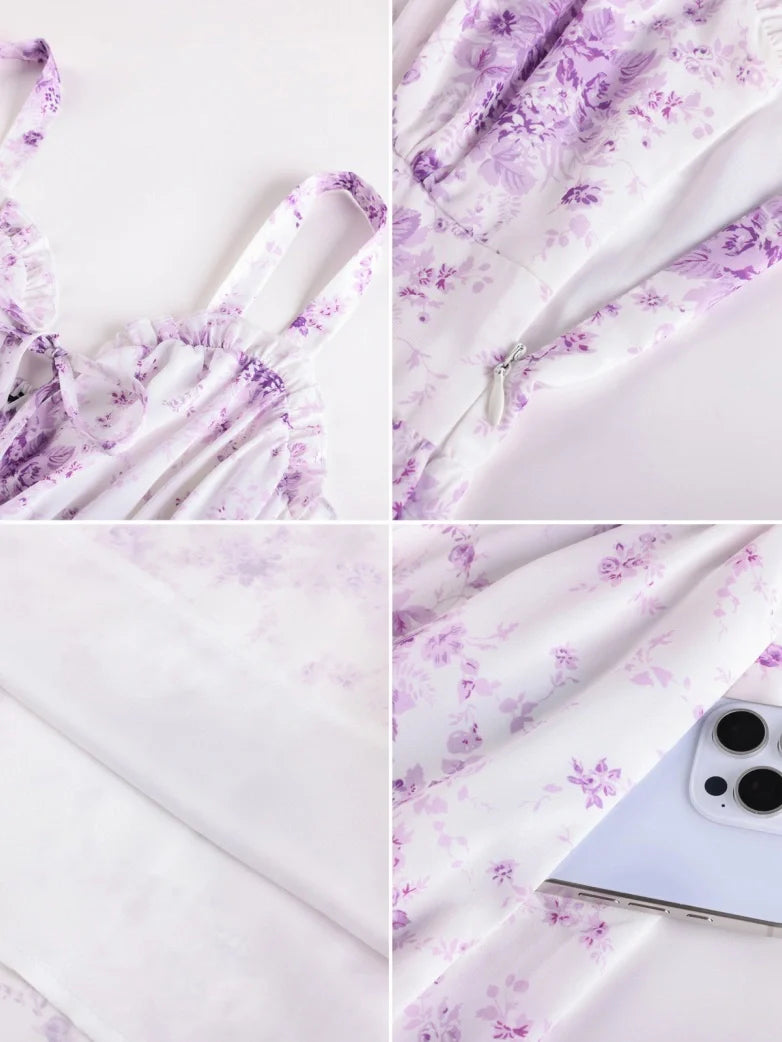 EDITH™ - Floral Corset Milkmaid Dress