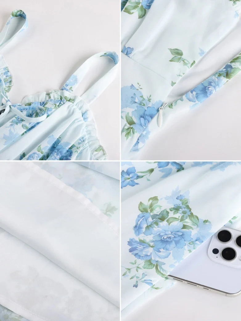 EDITH™ - Floral Corset Milkmaid Dress