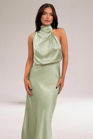 ELARA™ - Elegant Satin Evening Dress
