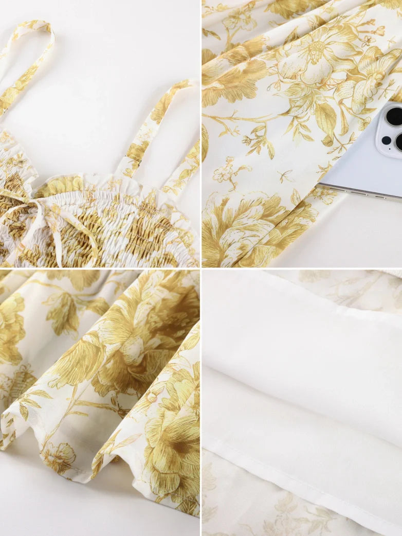 EMELINE™ - Renaissance Chiffon Pocket Dress