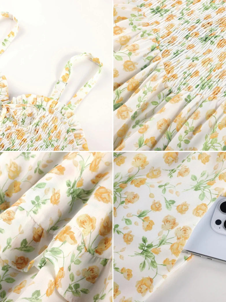 FABIENNE™ - Spring Tea Party Milkmaid Dress