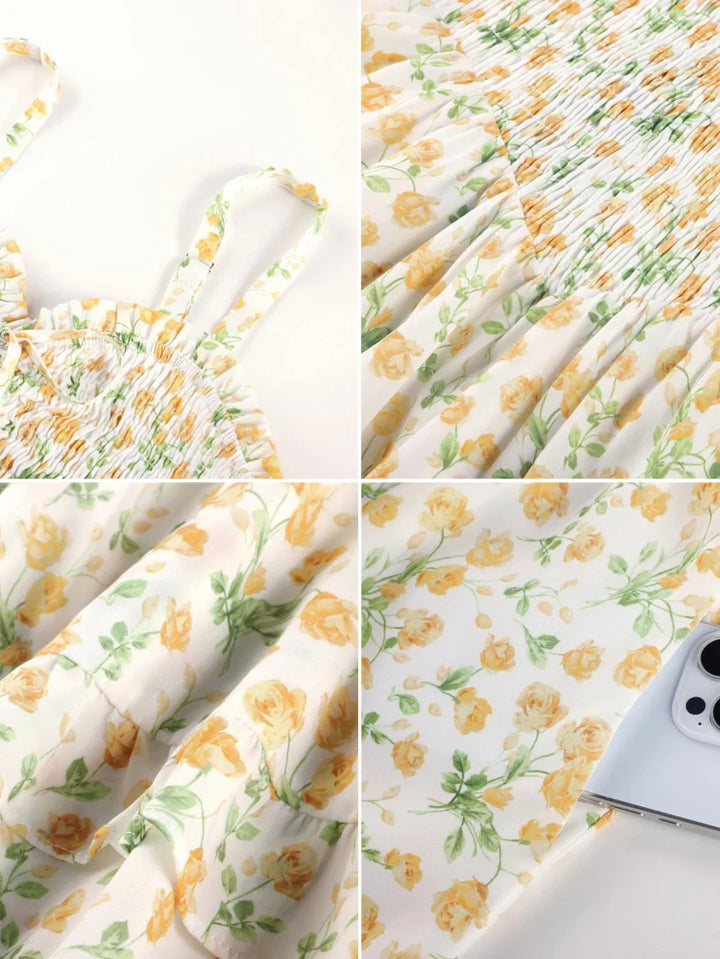FABIENNE™ - Spring Tea Party Milkmaid Dress