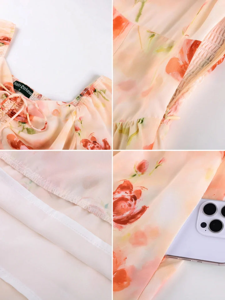 SEVERINE™ - Off-Shoulder Floral Pocket Sundress
