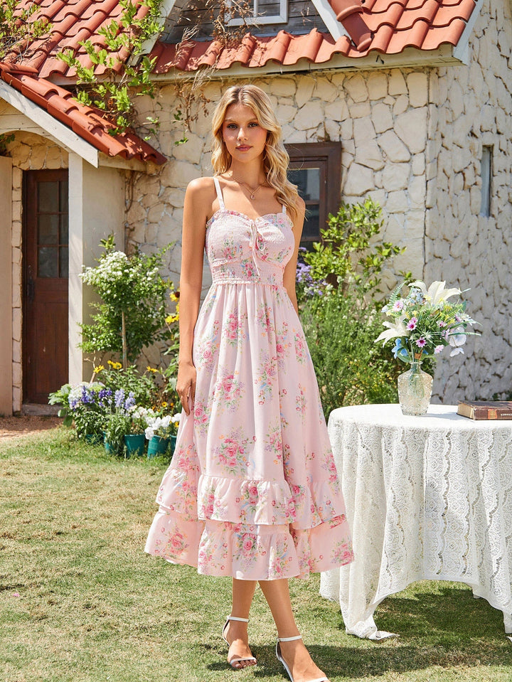 EMELINE™ - Renaissance Chiffon Pocket Dress