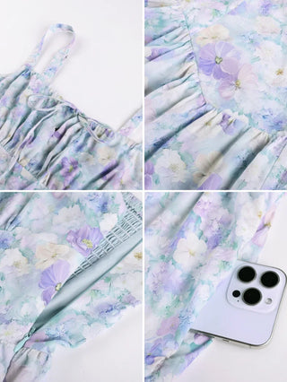 MADELEINE™ - Floral Front-Slit Pocket Dress
