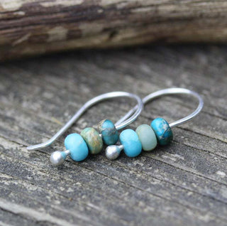 ROSALIE - Oceanic Turquoise Beaded Earrings