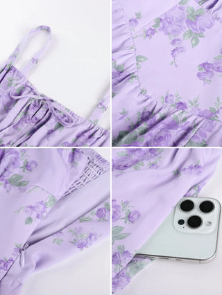 MADELEINE™ - Floral Front-Slit Pocket Dress