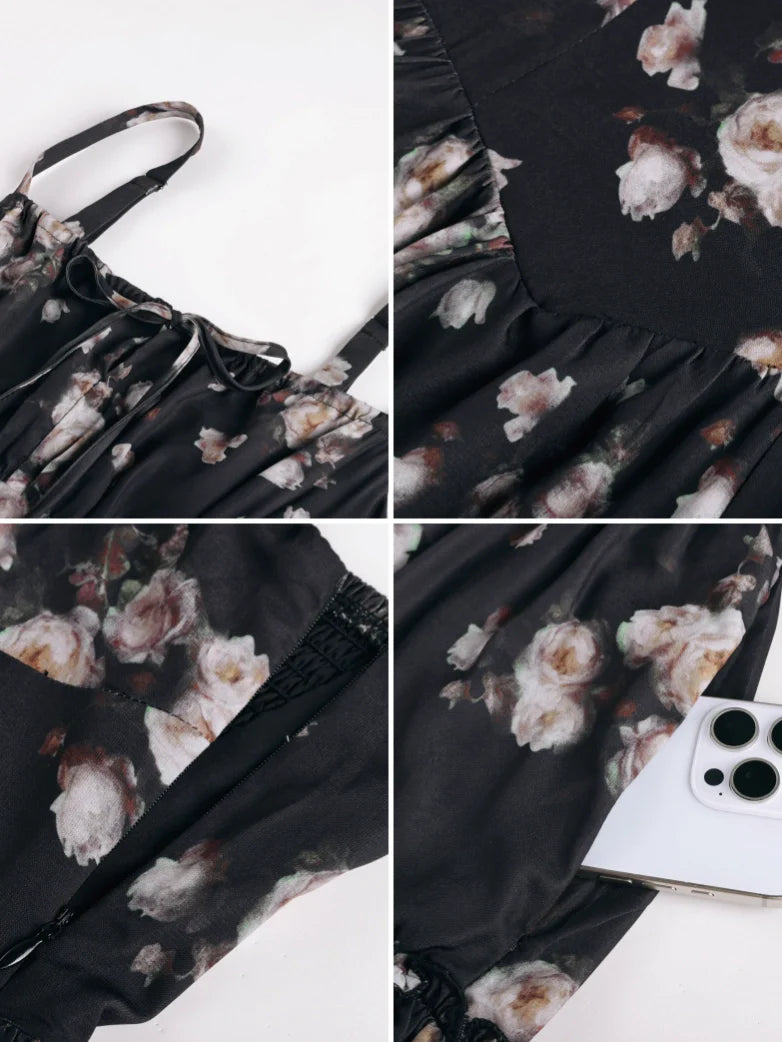 MADELEINE™ - Floral Front-Slit Pocket Dress