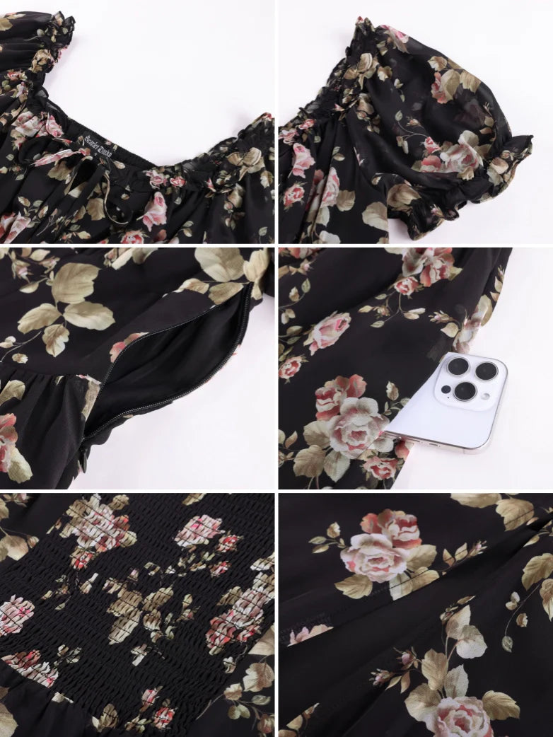 CLARISSE™ - Garden Tea Party Floral Dress