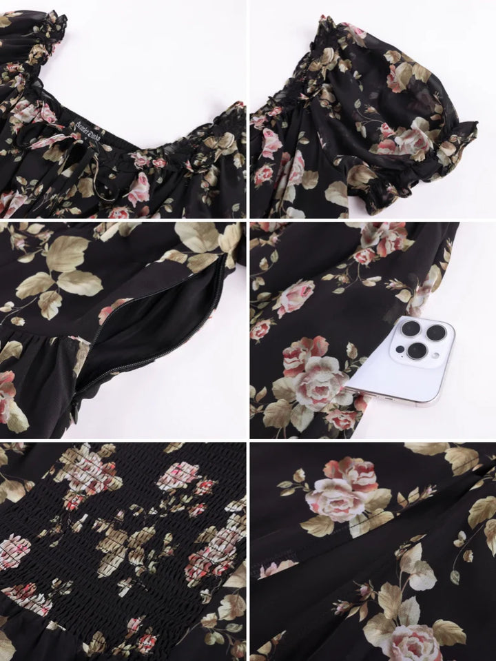 CLARISSE™ - Garden Tea Party Floral Dress