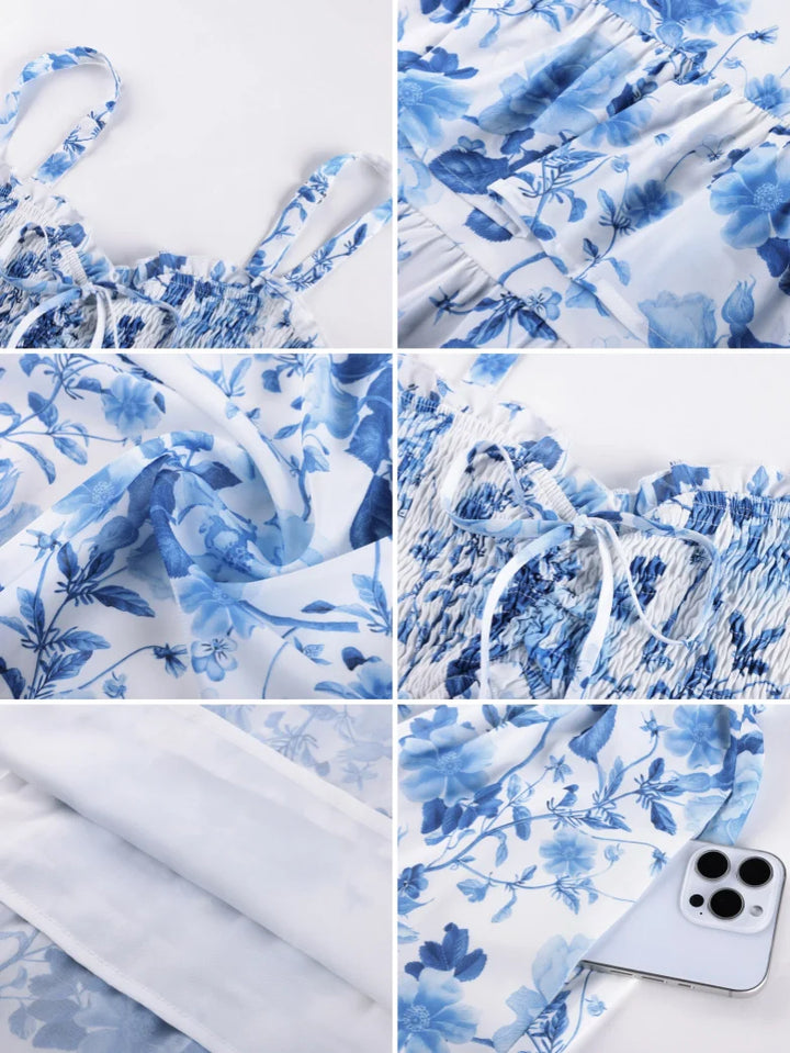 EMELINE™ - Renaissance Chiffon Pocket Dress