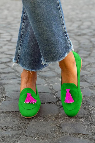 YSABEAU - Tassel-Embellished Comfort Loafers