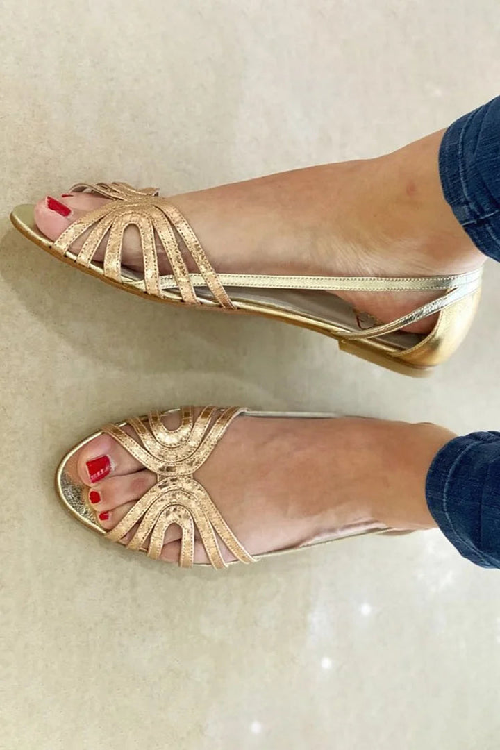 ELEONORA™ - Golden Lightweight Strap Sandals for Summer