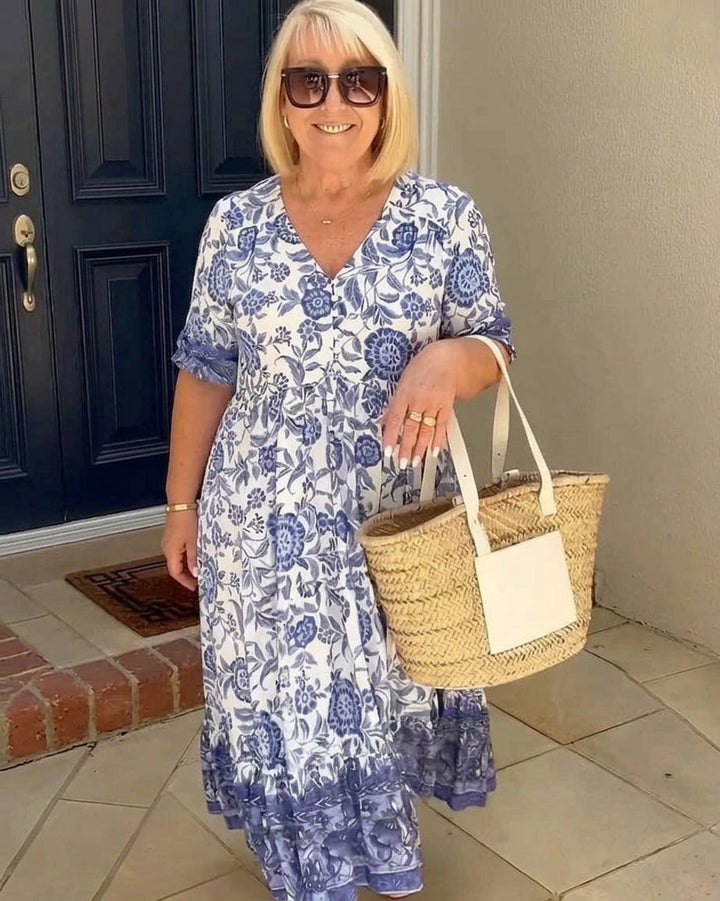AMITY™ - Floral Boho Maxi Dress
