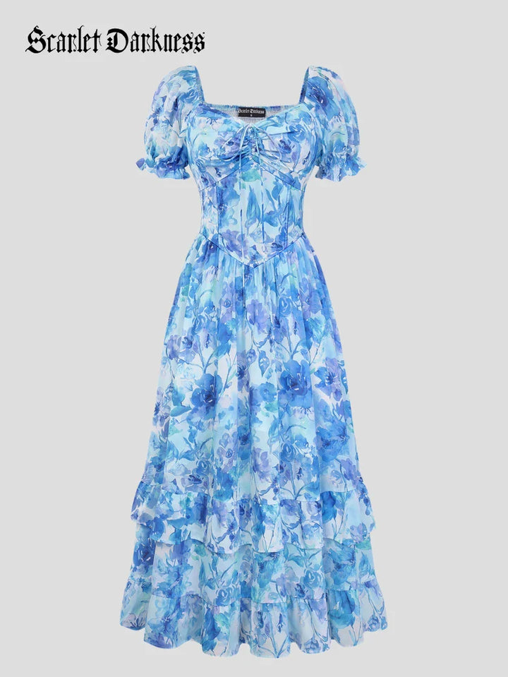 SEVERINE™ - Off-Shoulder Floral Pocket Sundress