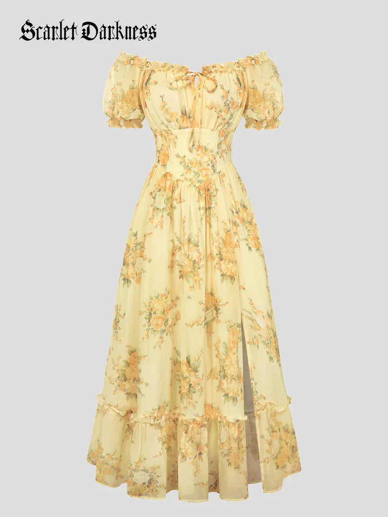 CLARISSE™ - Garden Tea Party Floral Dress