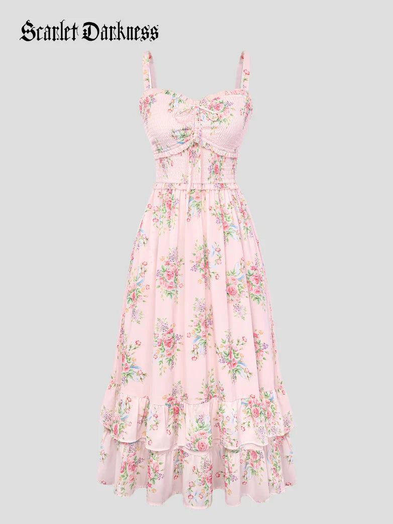 EMELINE™ - Renaissance Chiffon Pocket Dress