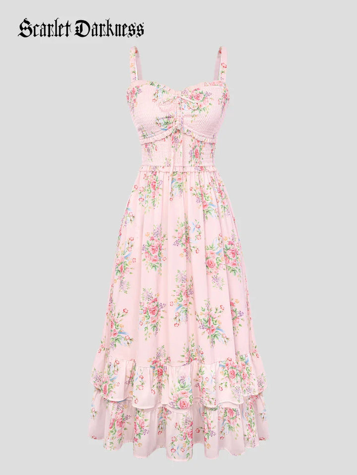 EMELINE™ - Renaissance Chiffon Pocket Dress