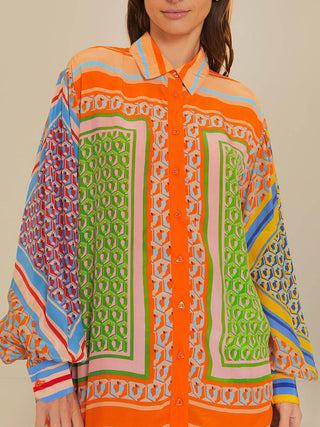 Xiomara™ - Tropical Look Colorful Unique Shirt