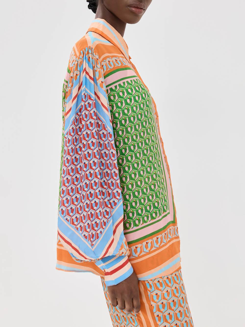 Xiomara™ - Tropical Look Colorful Unique Shirt