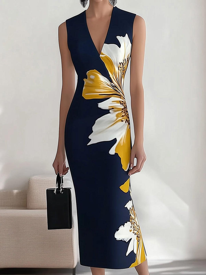 Gwendolyn™ - Beach Glam Elegant Workplace Festival Midi Dress