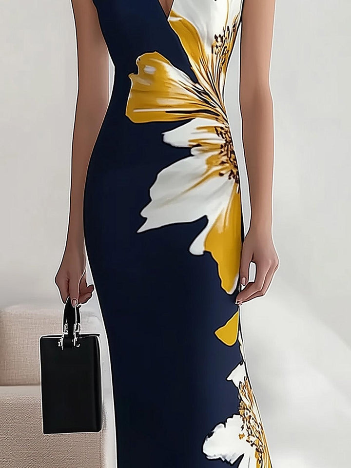 Gwendolyn™ - Beach Glam Elegant Workplace Festival Midi Dress
