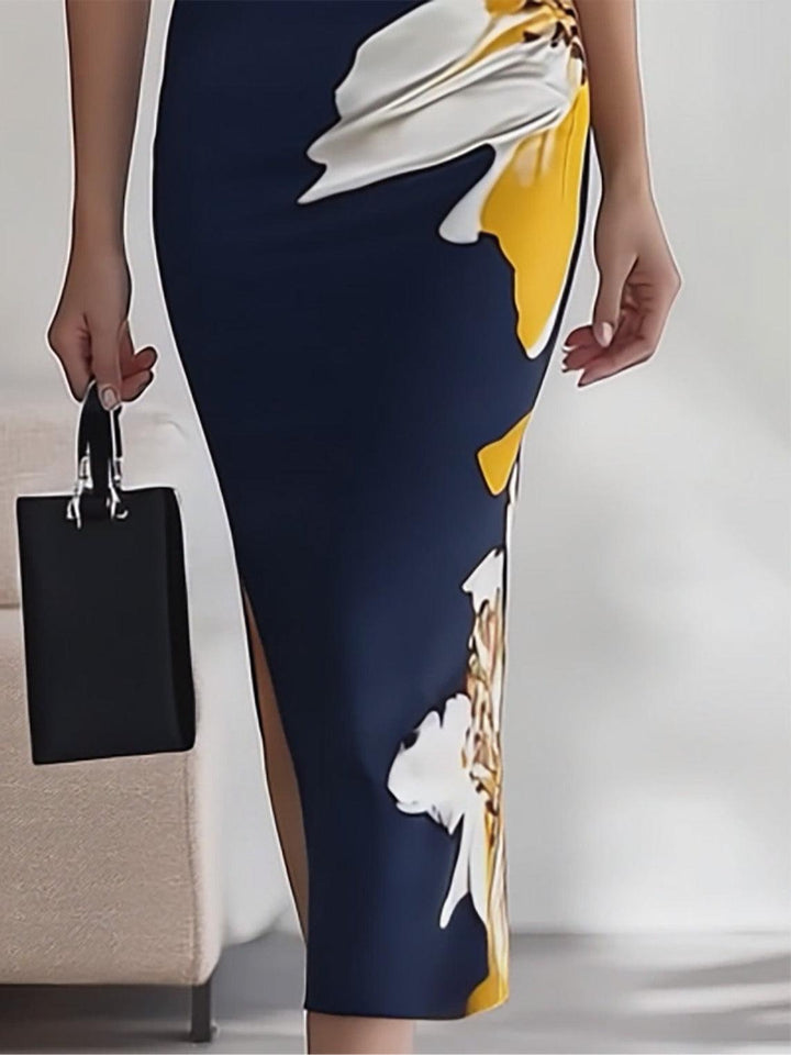 Gwendolyn™ - Beach Glam Elegant Workplace Festival Midi Dress