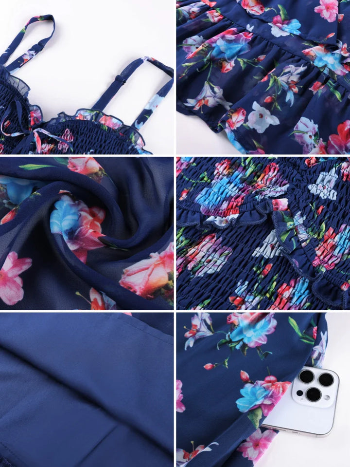 EMELINE™ - Renaissance Chiffon Pocket Dress