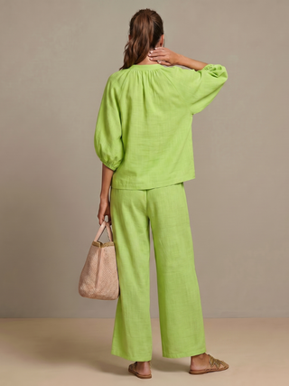 VERONA™ - Zip Blouson & Wide-Leg Pant Set