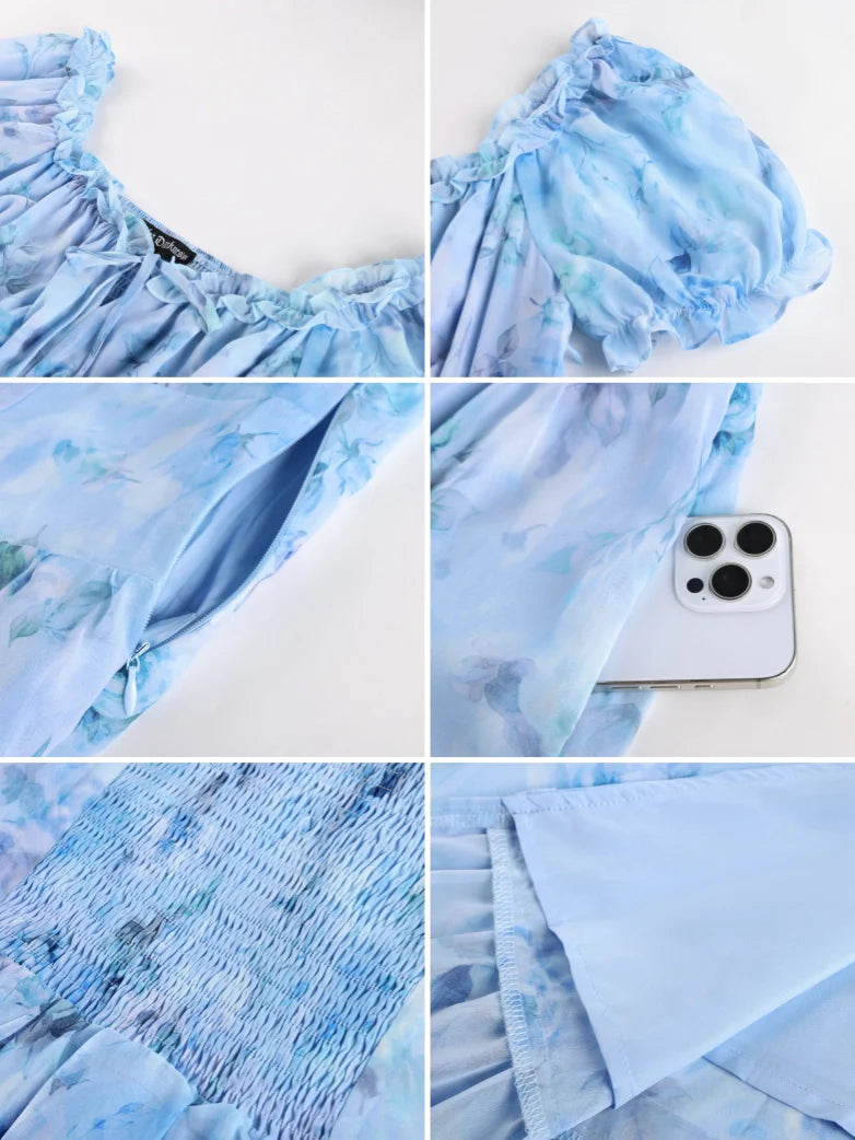 CLARISSE™ - Garden Tea Party Floral Dress