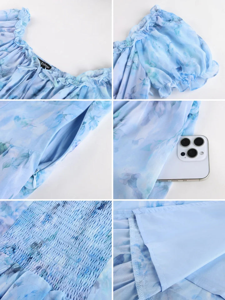 CLARISSE™ - Garden Tea Party Floral Dress