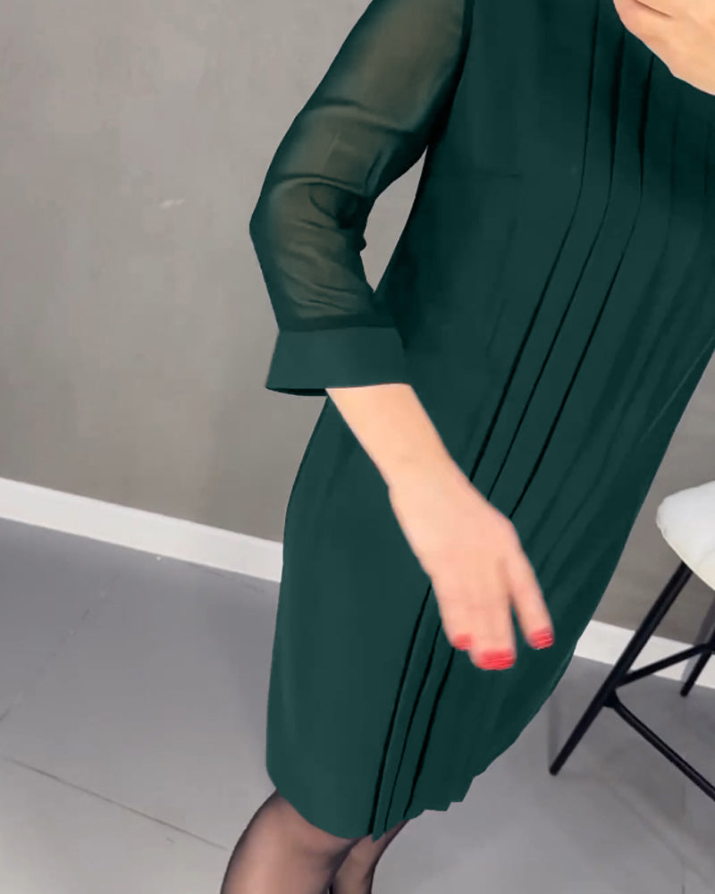 MARGOT™ - Elegant Pleated Dress
