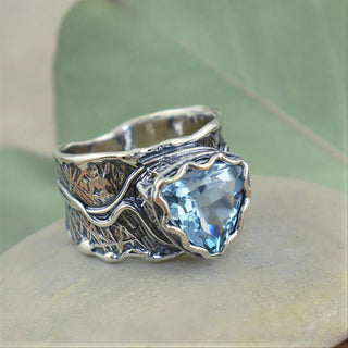 QUINCY - Blue Topaz Statement Ring