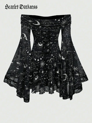 VALERIE™ - Whimsical Off-Shoulder Bell-Sleeve Dress