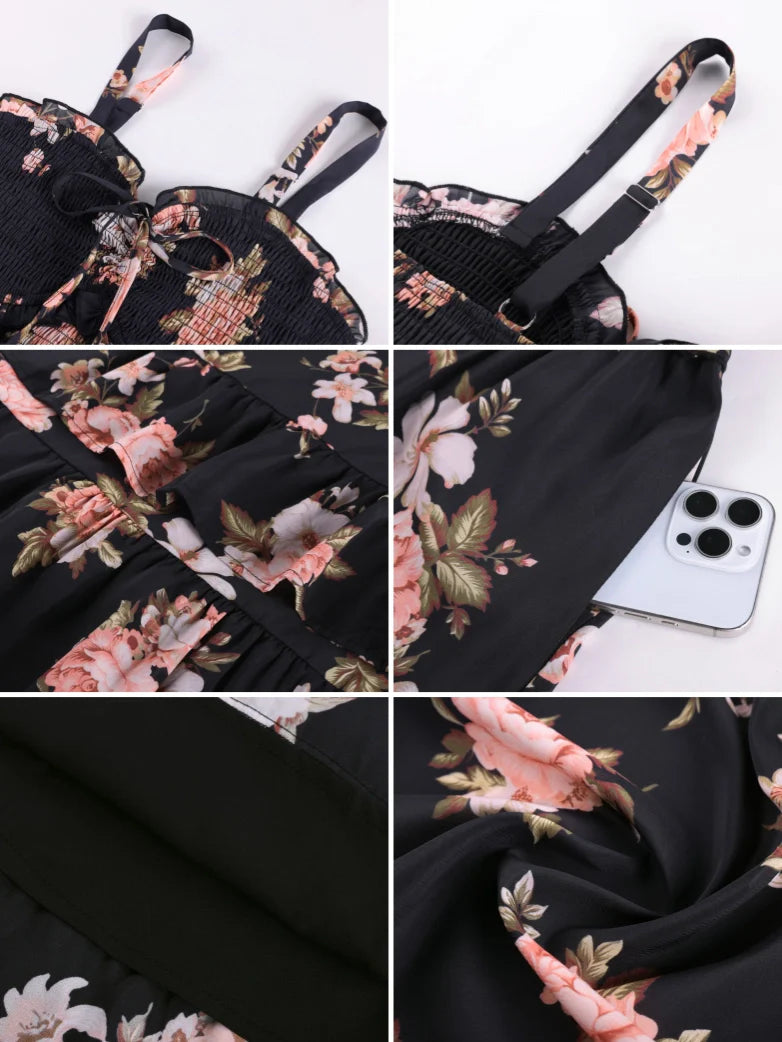 EMELINE™ - Renaissance Chiffon Pocket Dress