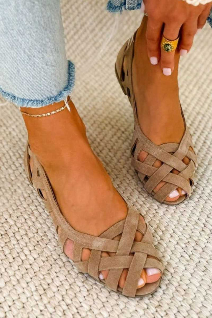 ELODIE™ - Woven Colour Slide Sandals