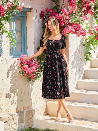 JOSETTE™ - Provence Slit Party Sundress