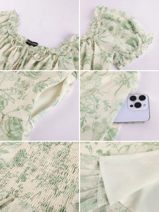 CLARISSE™ - Garden Tea Party Floral Dress