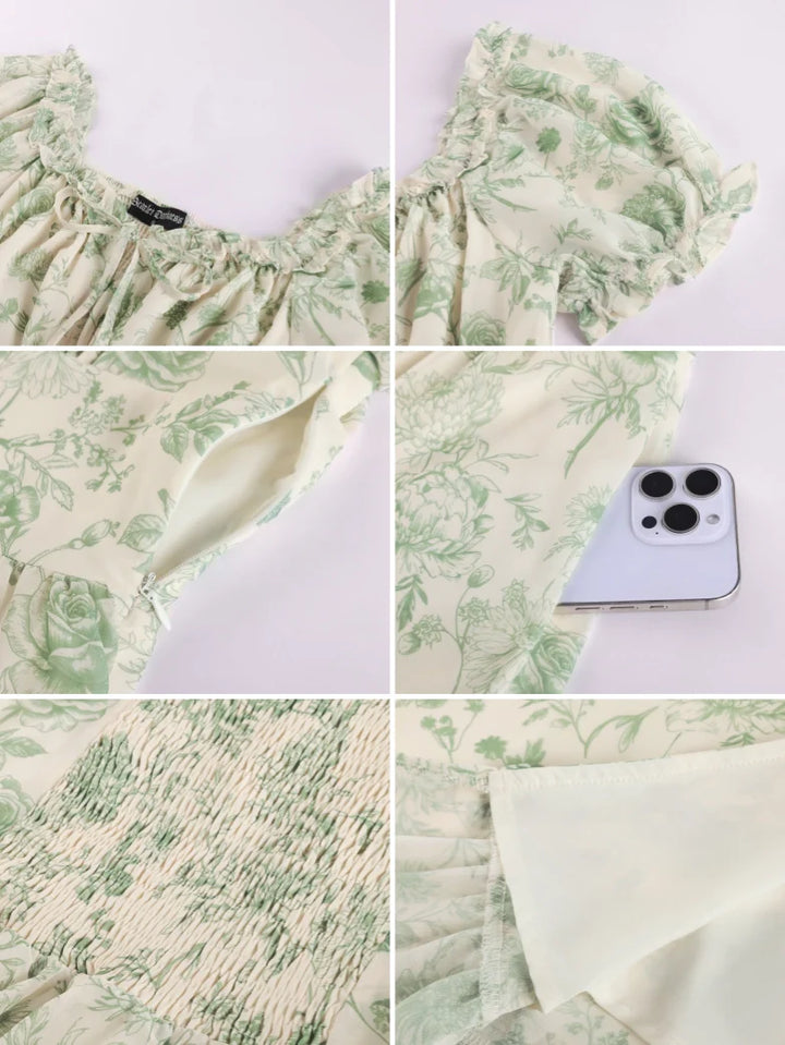 CLARISSE™ - Garden Tea Party Floral Dress