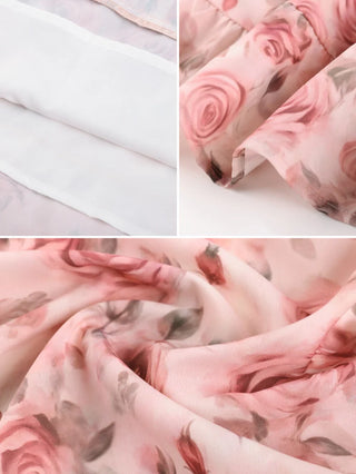 CONSTANCE™ - Off-Shoulder Double-Layer Floral Dress