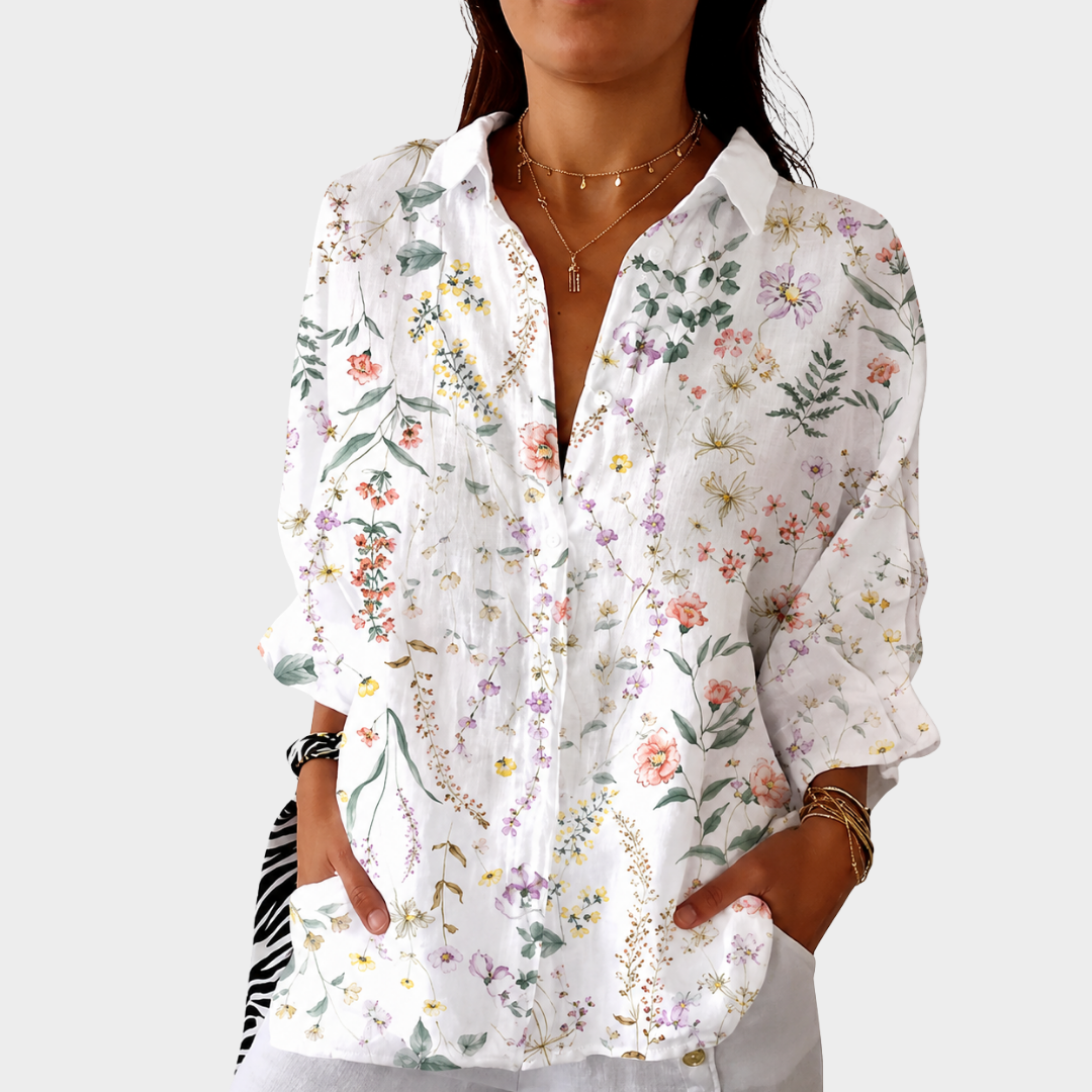 ELODIE | Bright Printed Blouse