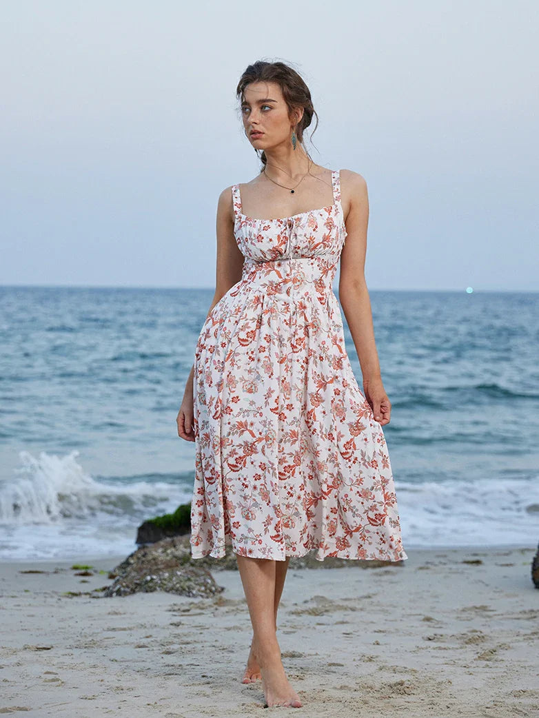 PERRINE™ - Summer Floral Milkmaid Dress